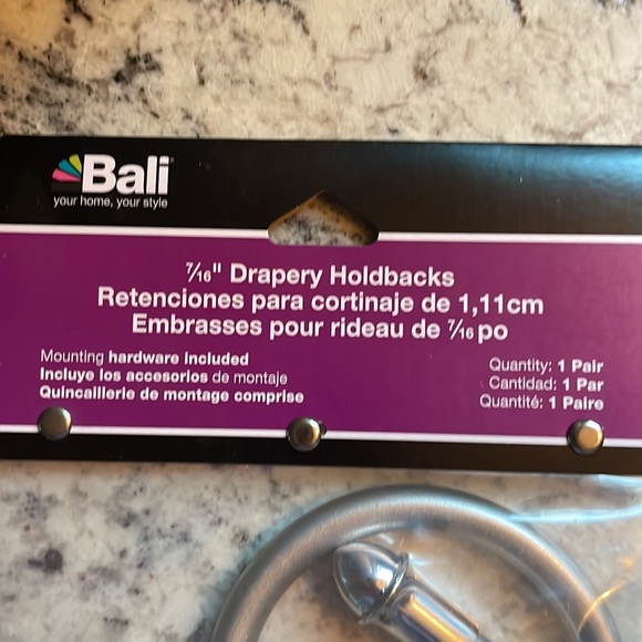 Drapery holdbacks - Picture 2 of 3